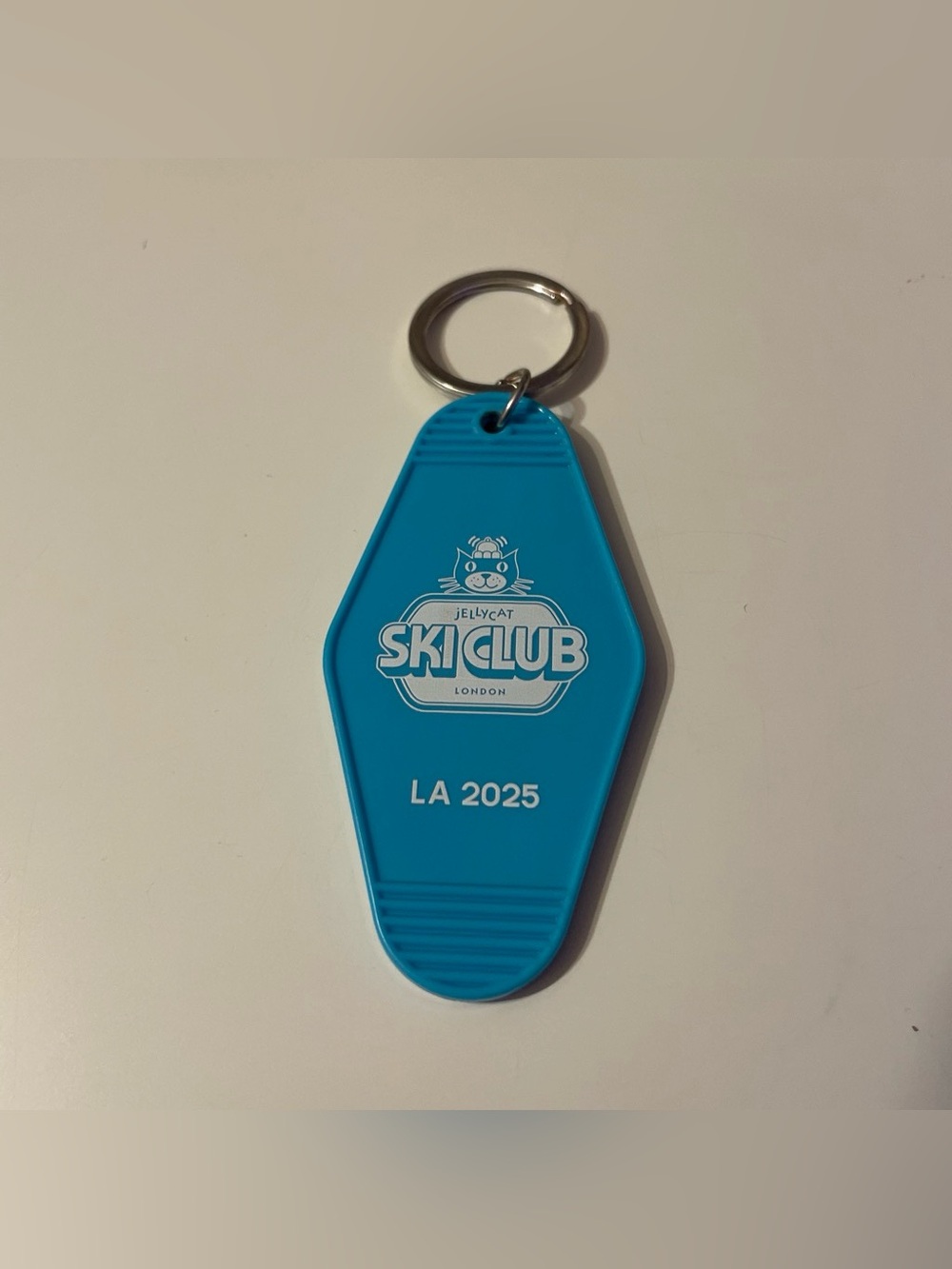 Jellycat Ski Club London LA 2025 Blue Keyychain